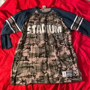 Camo Garth Brooks Stadium Tour Baseball Tee